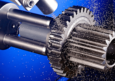 에어블라스팅으로 쇼트피닝 하는 과정